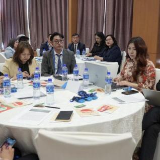 Participants at workshop on SPOT Social Protection Simulator in Mongolia