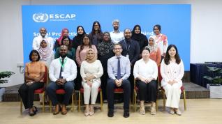 Group Photo at Social Protection to Leave No One Behind (SP2LNOB) Technical Follow-up Workshop in the Maldives